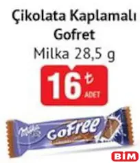MİLKA ÇİKOLATALI GOFRET 28,5 G